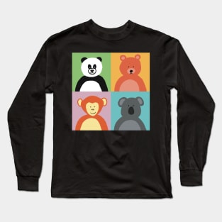 Animal Squares Long Sleeve T-Shirt